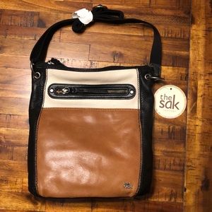 The Sak Leather Purse - Brown, White, Black